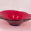 Thumbnail: ruby red retro glass plate, red vintage glass decor, vintage red art glass, MCM decor, retro glass bowl, retro decor, red .