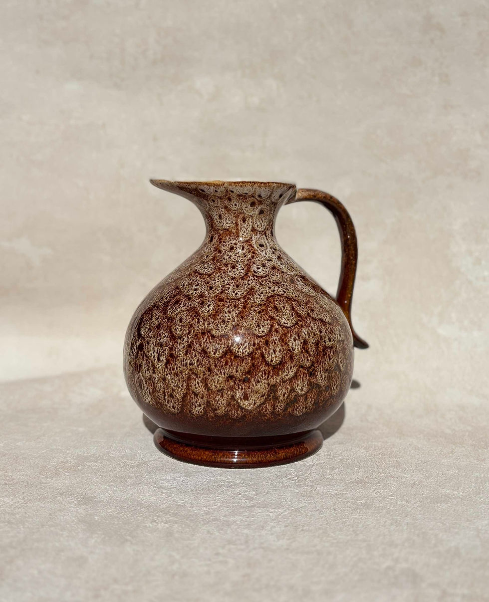 Vintage New Devon England Studio Pottery, Ceramic Jug - Stamped.New DEvon Pottery, Studio Pottery, 70's decor.