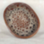 fosters pottery serving dish, foster's pottery retro serving bowl, stunning vintage ceramic serving plate, Cornish pottery.