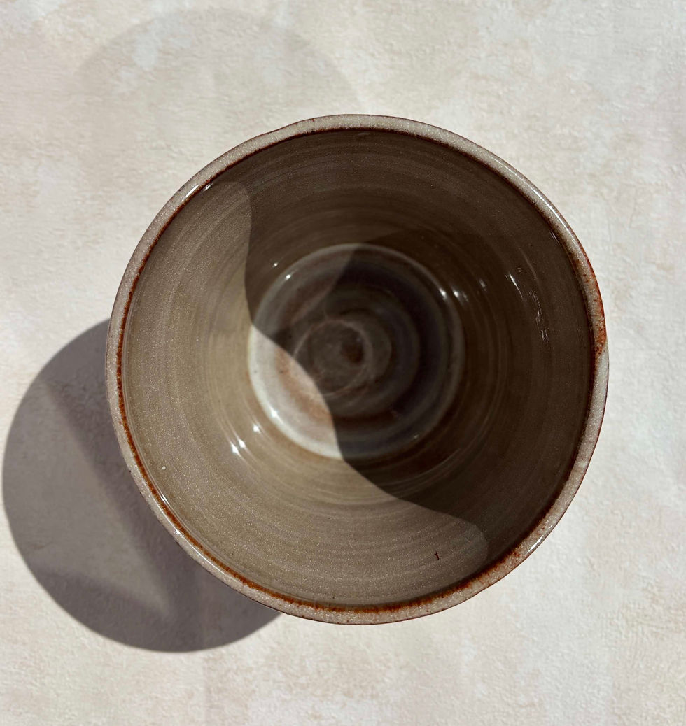 Thumbnail: Vintage Campden Pottery Stoneware Vessel by Jane Sankey - Signed Studio Pottery. Natural organic decor.