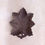 Thumbnail: Vintage brown leaf dish in wood c.1960's, artisan hand-carved leaf plate.