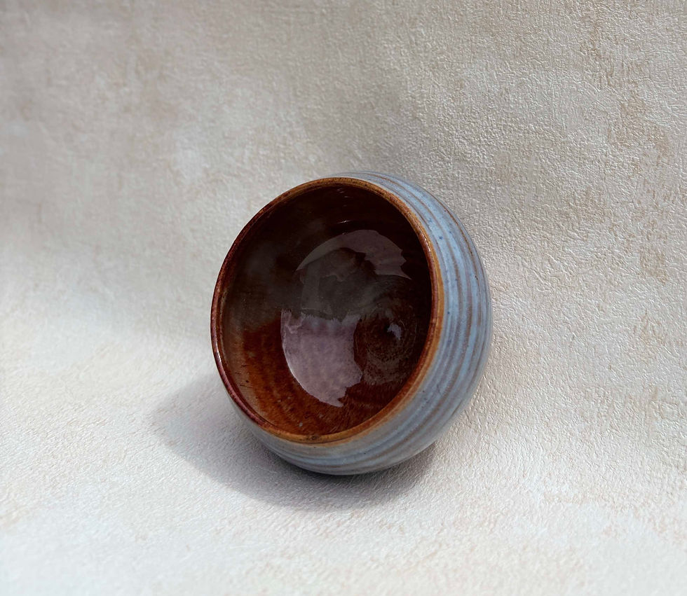 Vintage Campden Pottery Stoneware Vessel - Signed. RETRO STONEWARE POT, VINTAGE CERAMIC BOWL, MCM decor.
