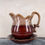 Thumbnail: Brown drip glaze pitcher and plate, rustic pitcher plate planter, brown drip glaze jug , 1970's decor, vintage indoor planter