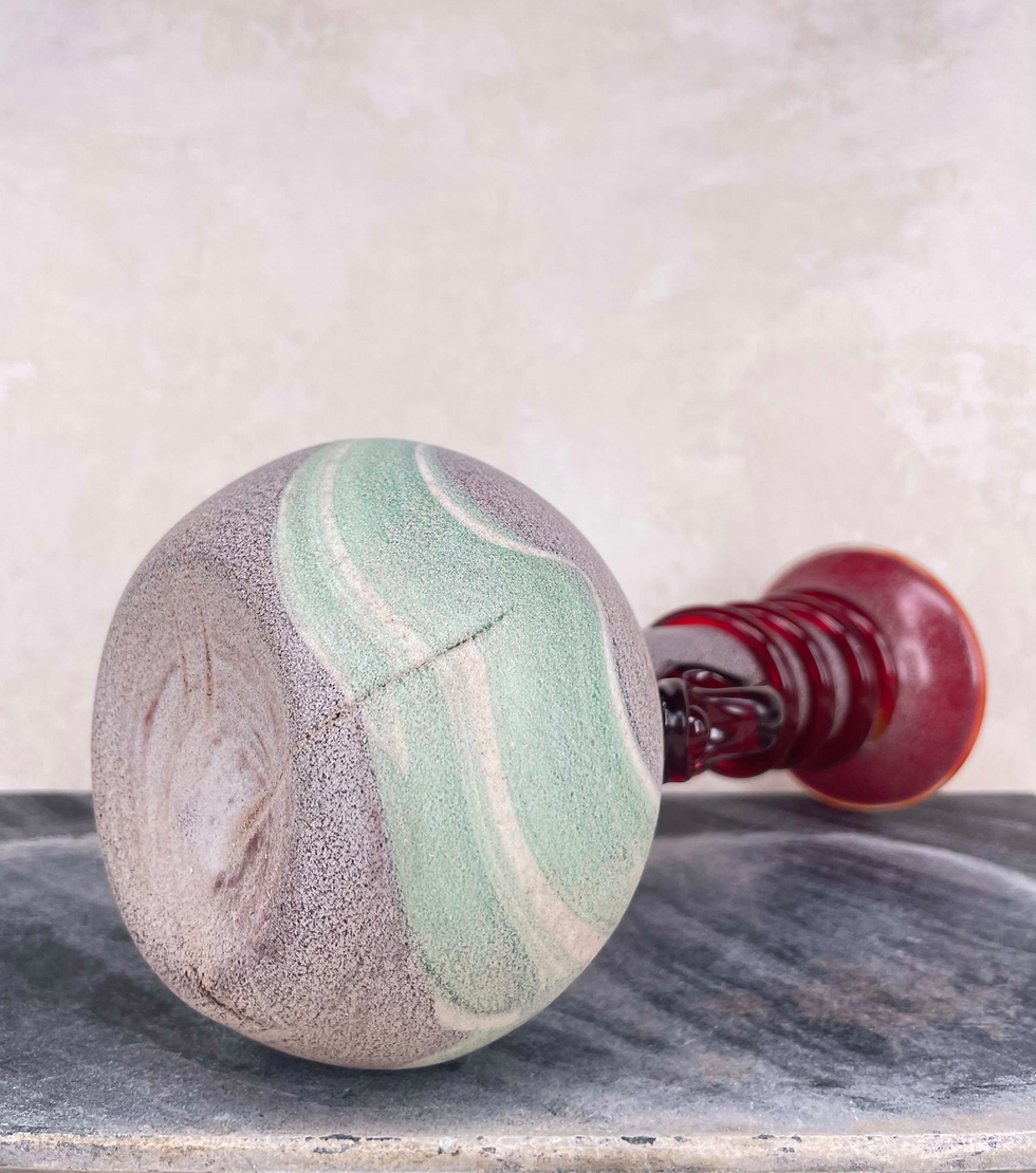 Thumbnail: Lafiore scavo, Spanish art glass, European art glass. Spanish art glass 1980's glass, 1990's glass.