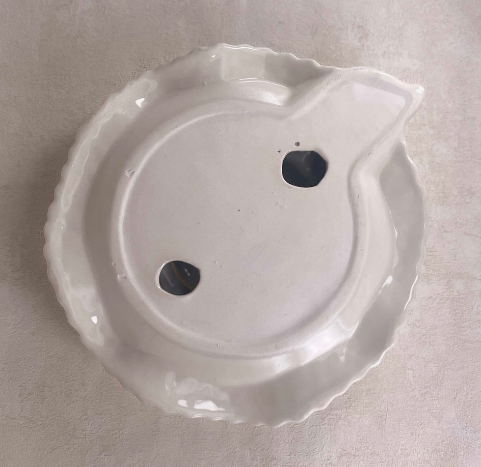 Thumbnail: Vintage Sylvac Falcon Ware Pottery, wall pocket vase, eclectic interiors, spring flower vase.