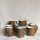 Thumbnail: Earthy two tone of coffee and cream vintage 1950's coffee tea set, rare and collectable Branskome China, Jug, sugar bowl cups