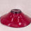 Thumbnail: ruby red vintage glass bowl, statement glassware, 1950's art glass, collectable ruby plate, viking glass,