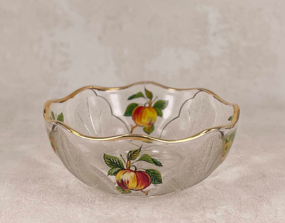 Thumbnail: Vintage Josef Inwald designer glass bowl matching set, rare and highly collectable. 1930's retro glass bowls.