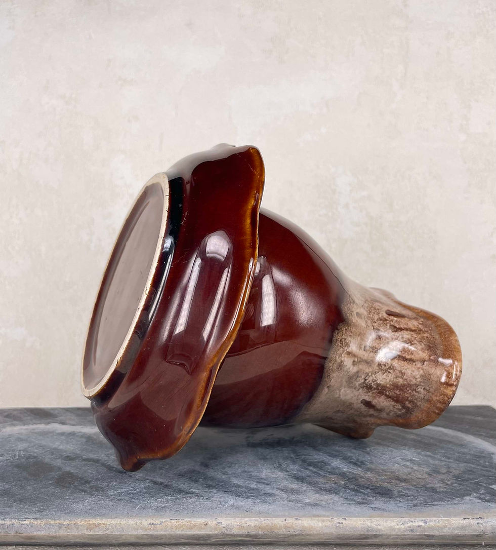 CDP planter, boho planter, studio pottery, fosters pottery, vintage ceramic plant pot, pitcher and plate planter 1970's decor