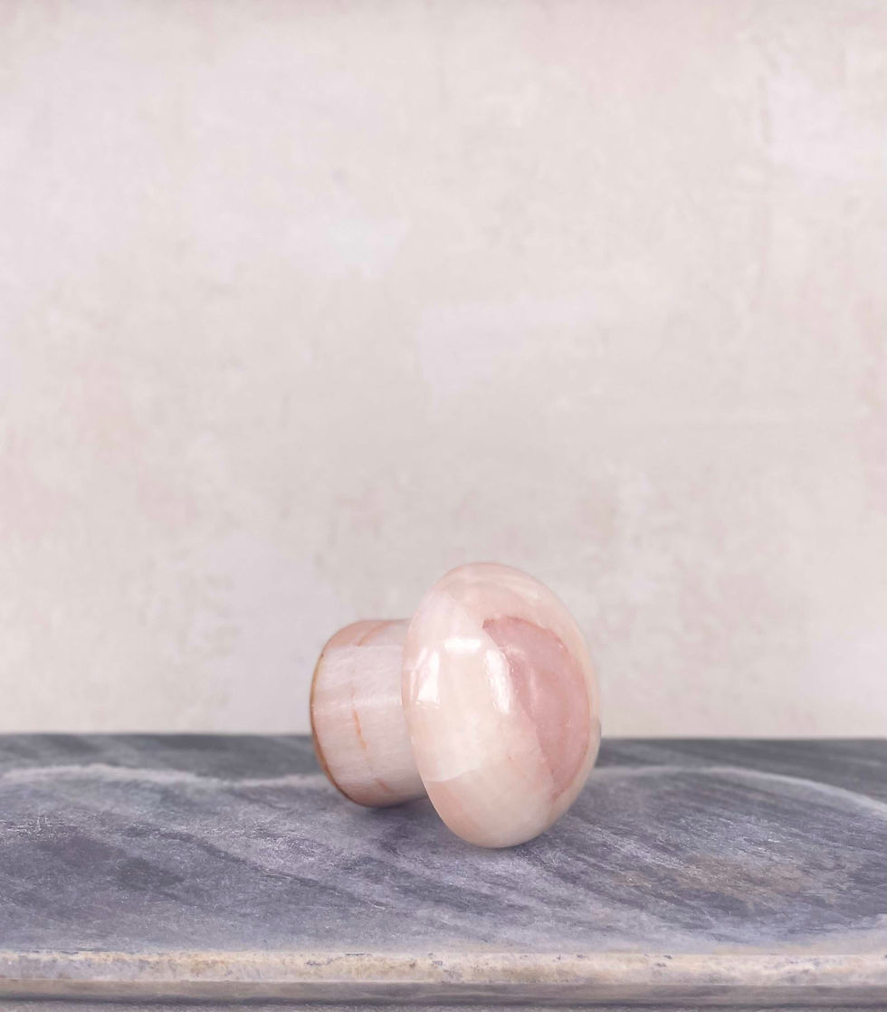 Thumbnail: Mid-century stone marble - pink blush, white veining.
