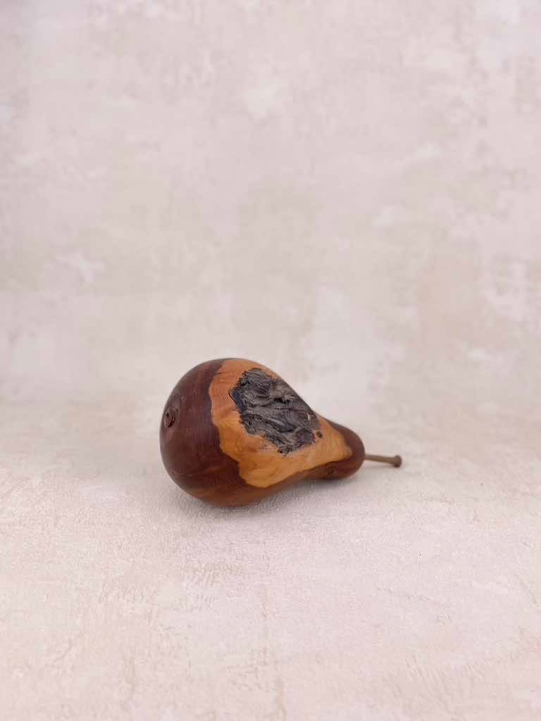 Hand crafted artisan wooden heart sculpture, hand turned, minimalistic modern decor, decorative item.