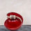 Thumbnail: Garcia Arroyo minimalistic red sculptured bow bowl, collectable, Spanish vintage pottery. 1960's