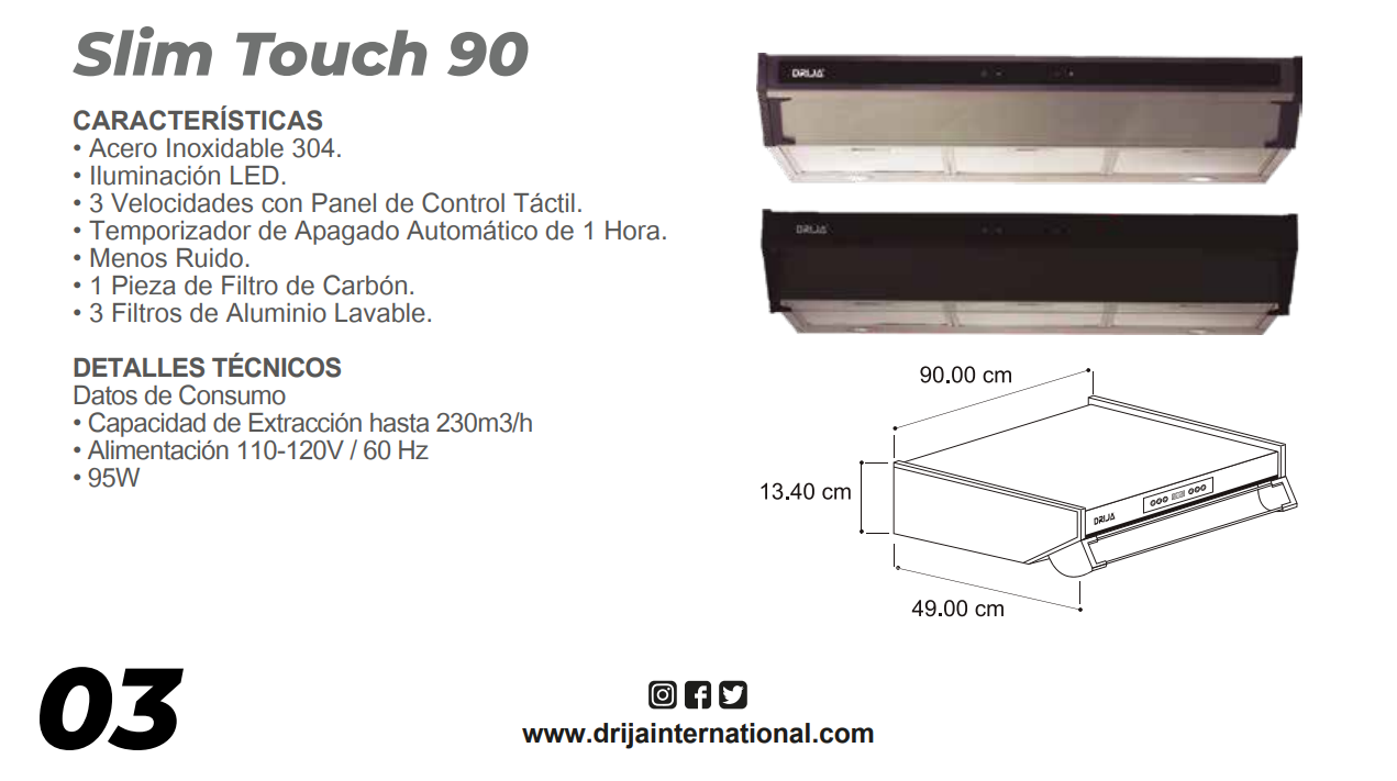Slim Touch 90