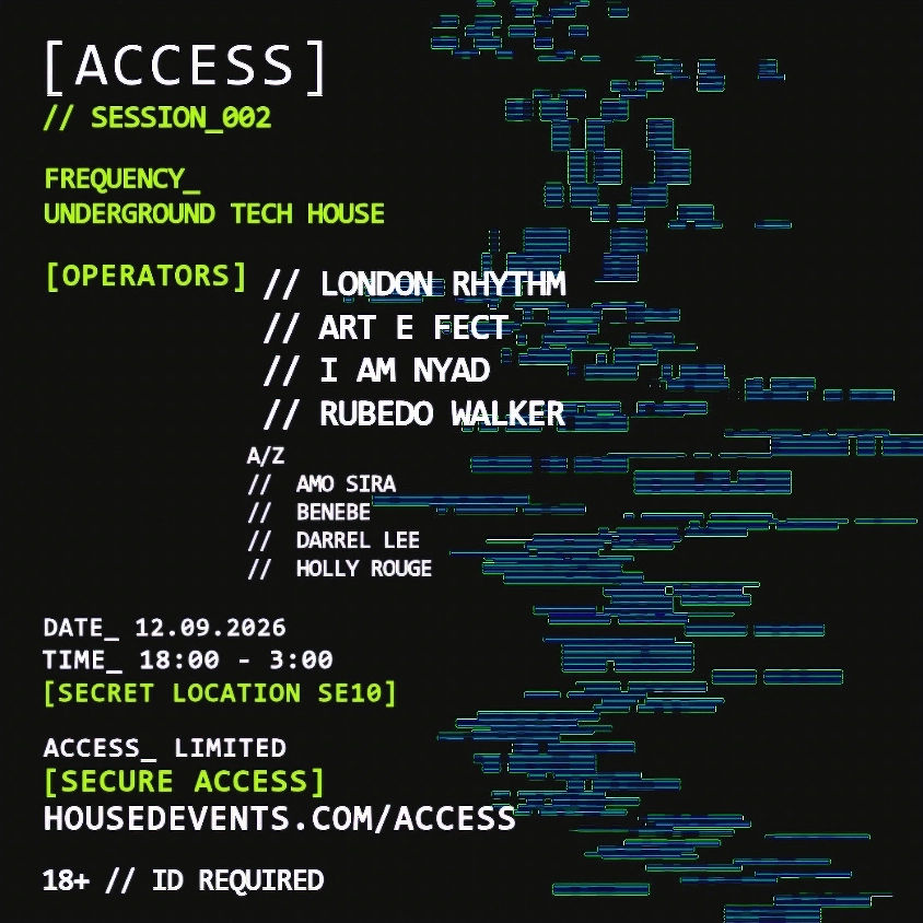[ACCESS] // SESSION_002 [SECRET LOCATION_SE10]