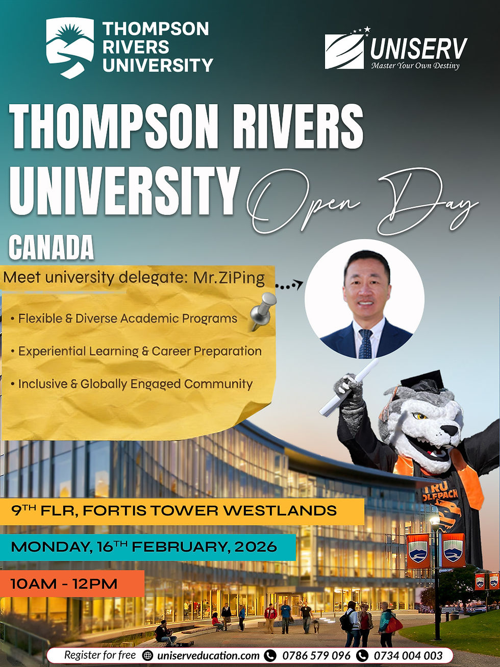 THOMPSON RIVERS UNIVERSITY OPEN DAY NBI