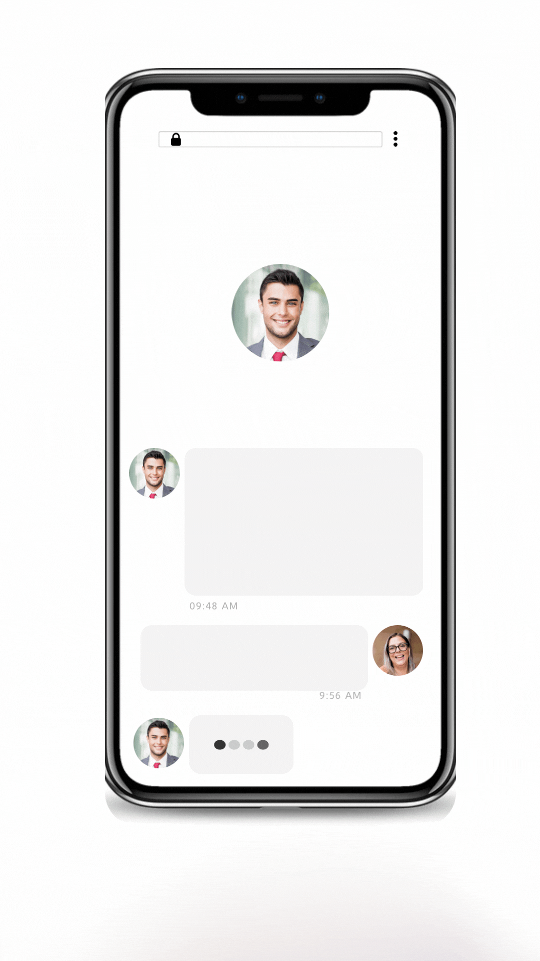 Colorful Minimal Text Message Conversation Free Animated Instagram Story (4).gif