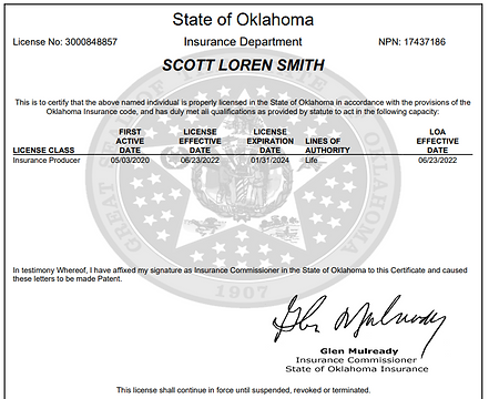 Oklahoma Life Insurance License Life Insurance Brokers Group