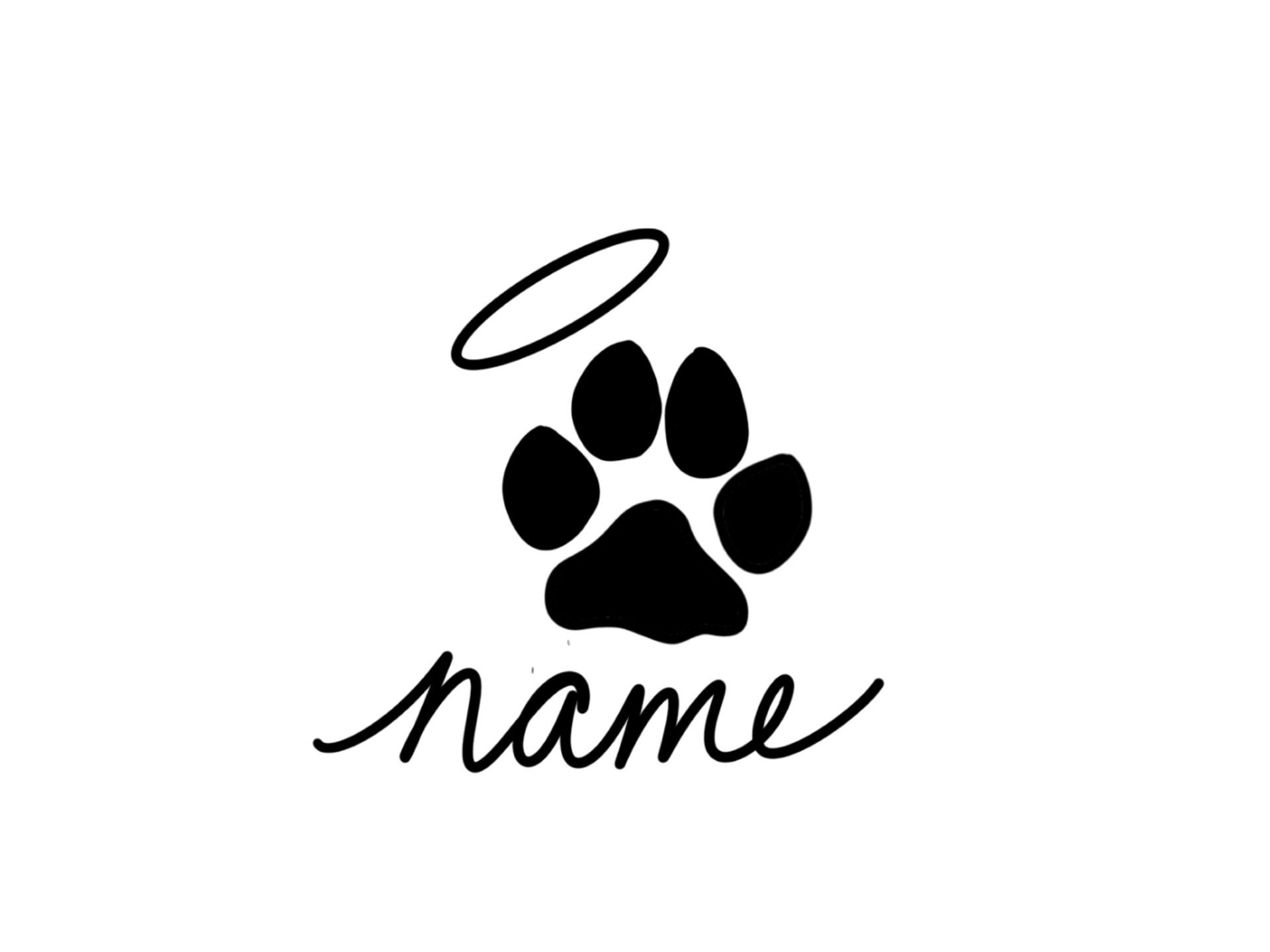 Dog Paw Memorial