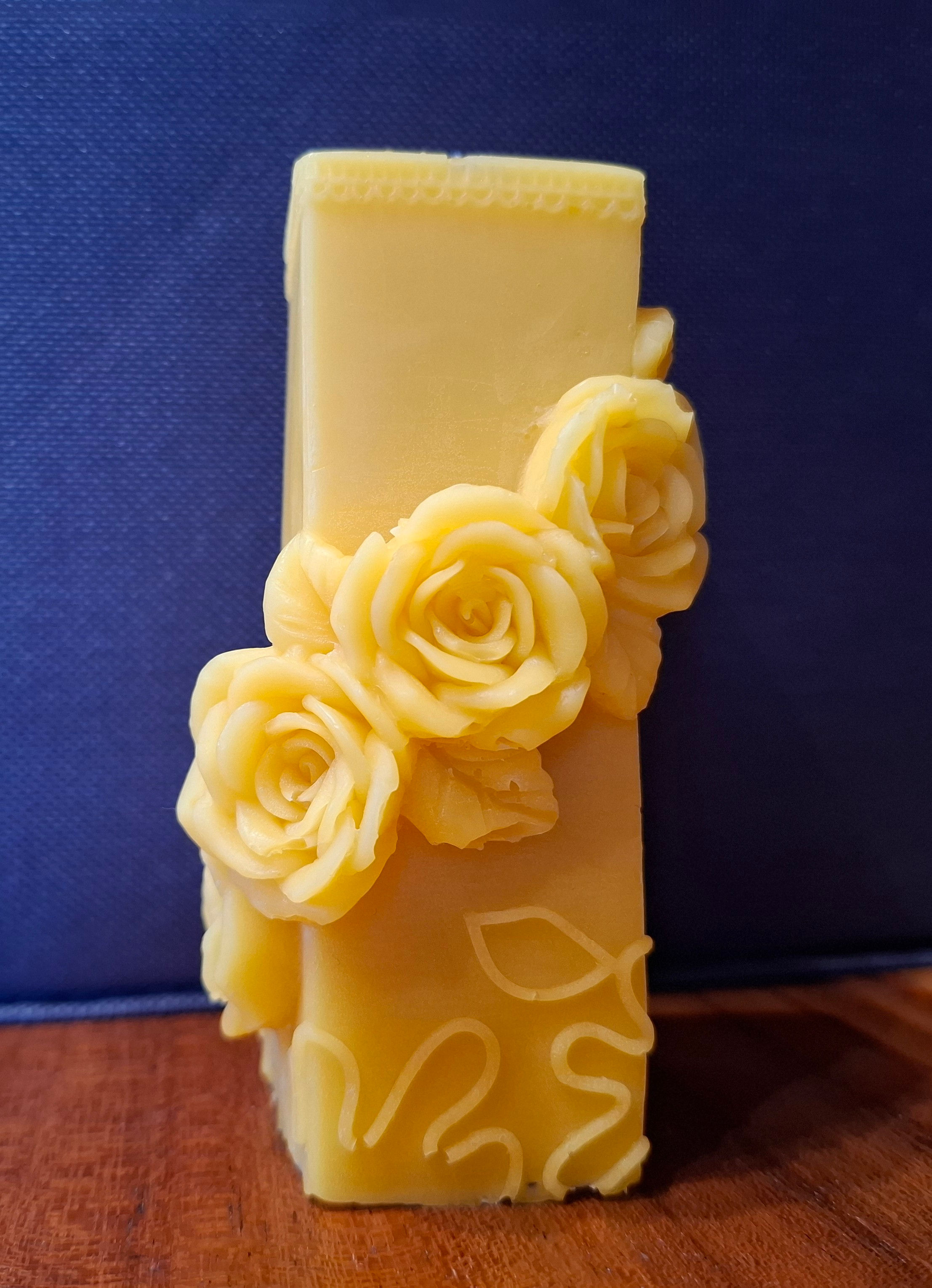 Bienenwachskerze Rosenzauber