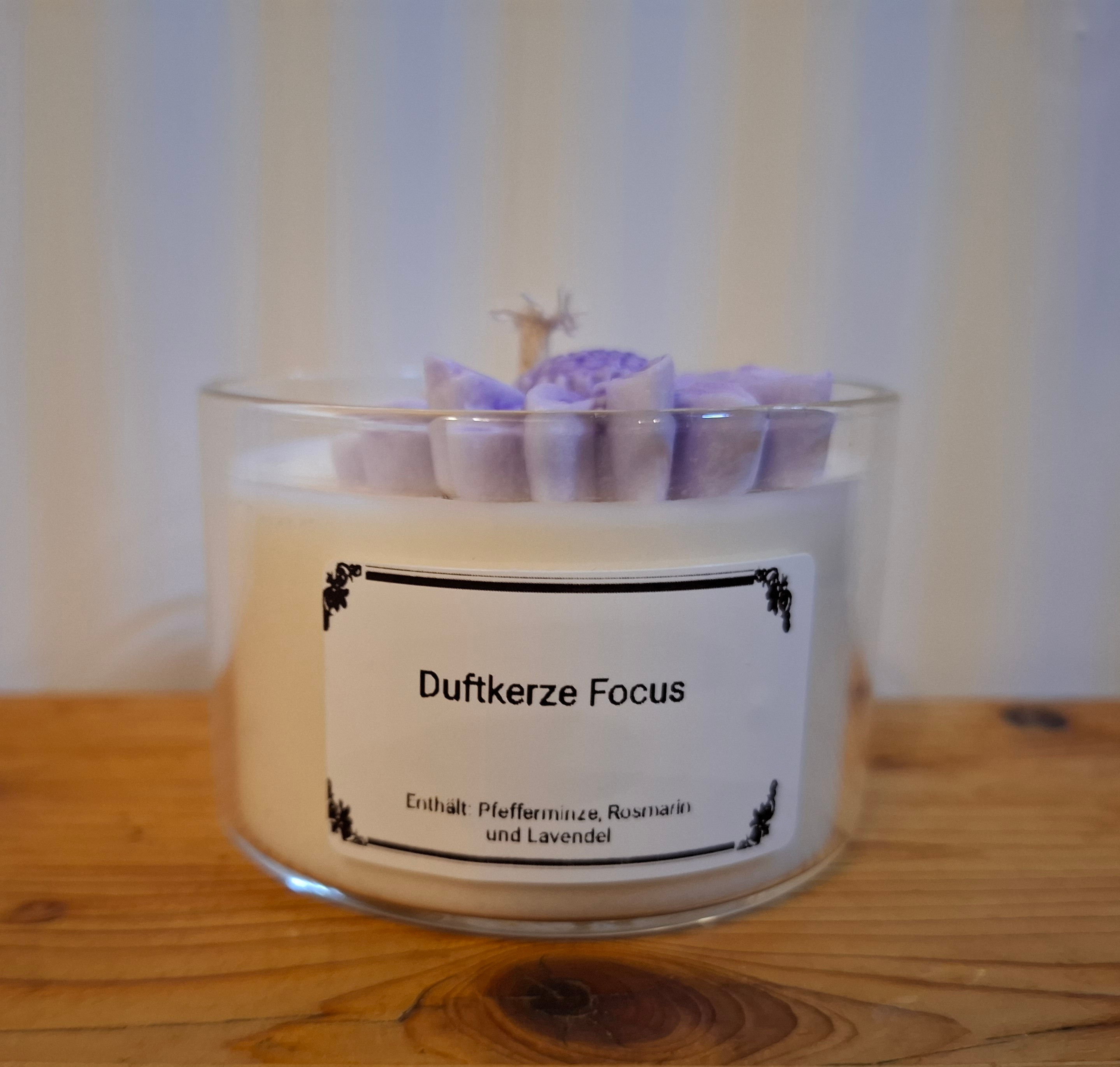 Duftkerze "Focus" -Konzentriert und klar durch den Tag
