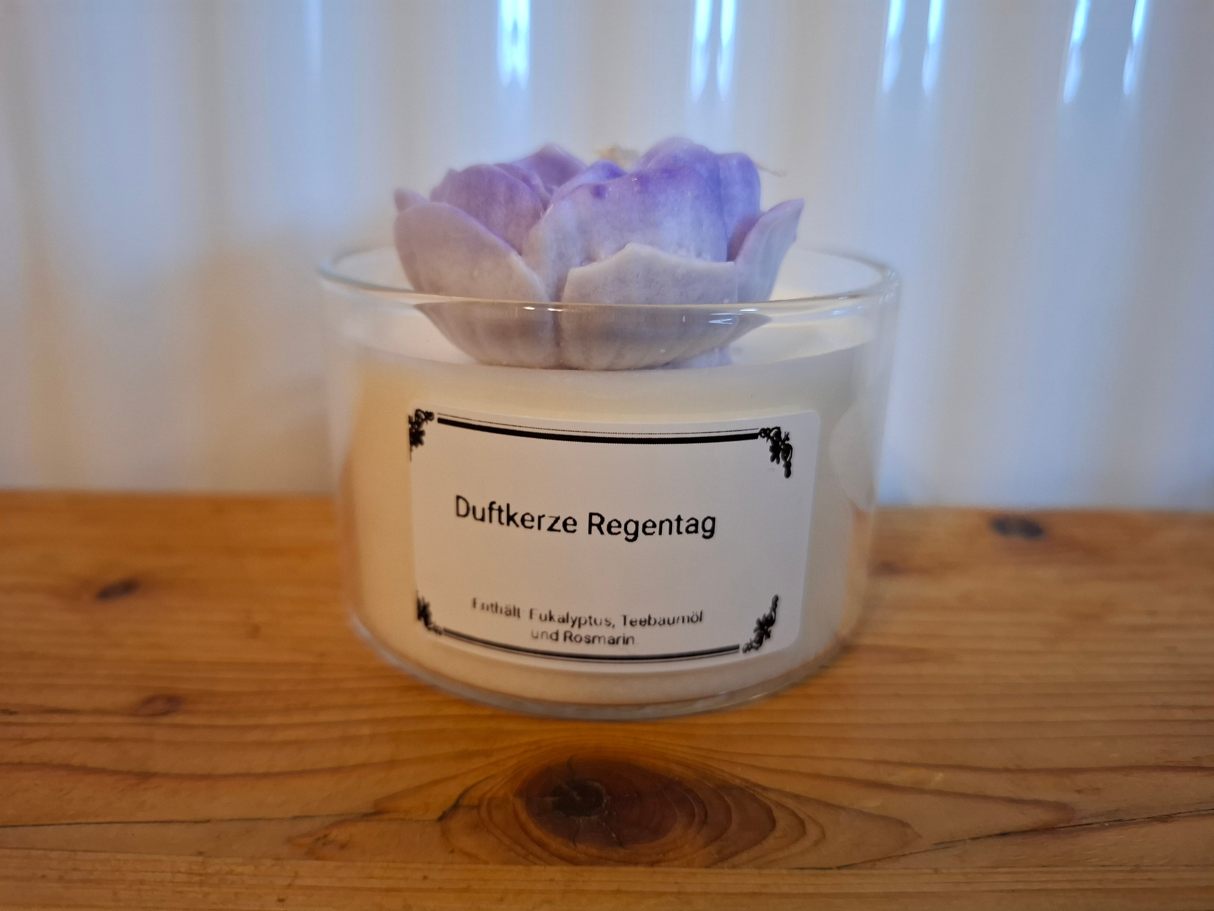 Duftkerze "Regentag"- Wohlfühlmomente an grauen Tagen