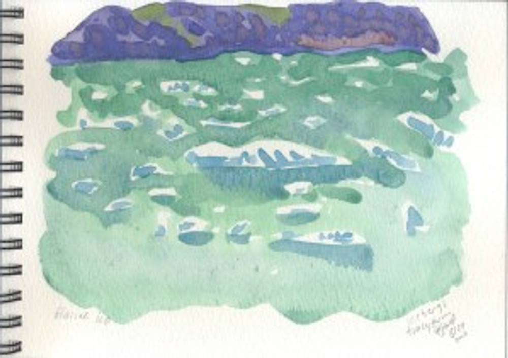 Alaska 2006 Sketchbook - Icebergs Tracy Arm Fjord