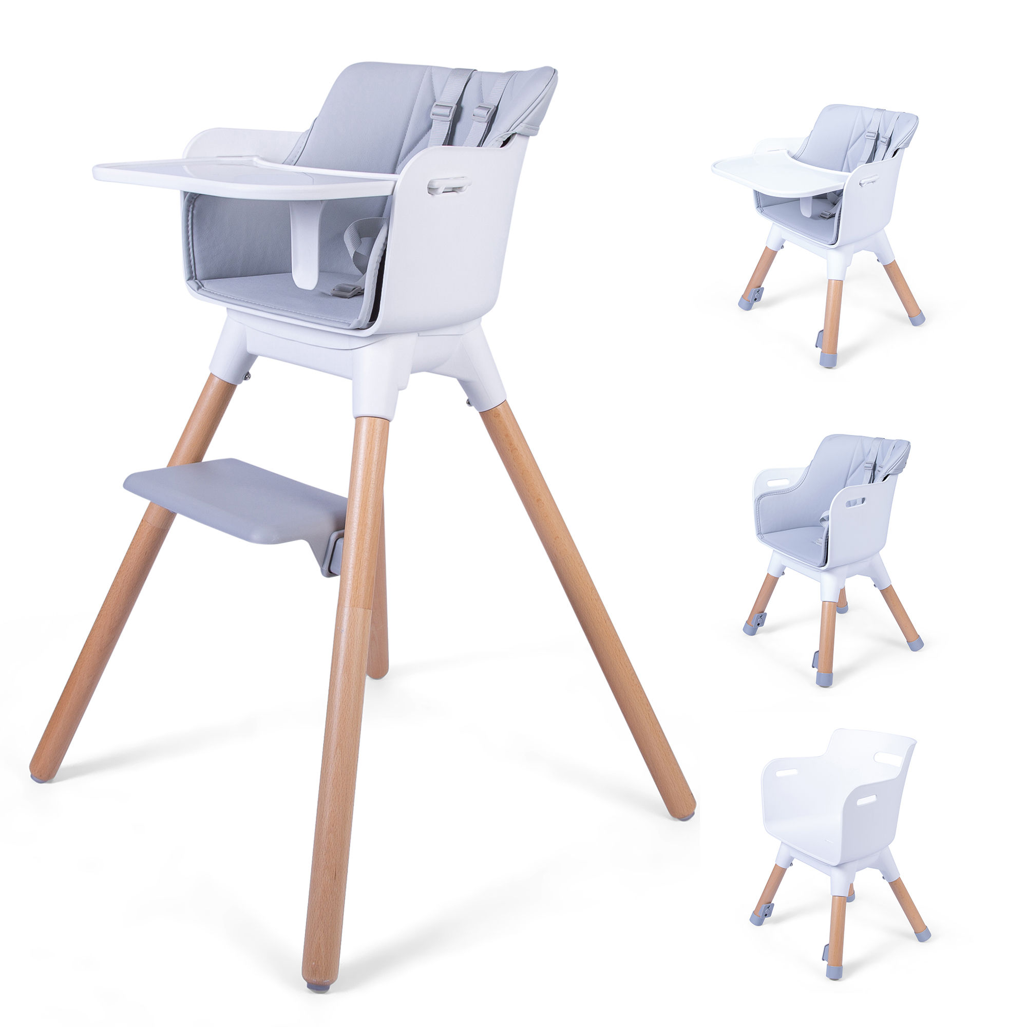 Feed Me Kombo 3-in-1 Wooden Highchair/Lo Chair/Infant Chair (Rehome)