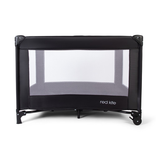 Sleeptight Travel Cot Black Red Kite
