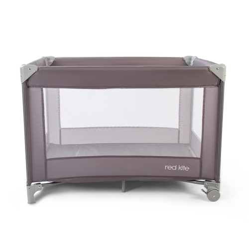 Sleeptight Travel Cot Grey Red Kite