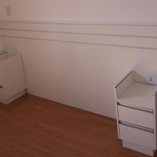 Painel para cama casal com 2 criados no condominio Ecovita Buritis