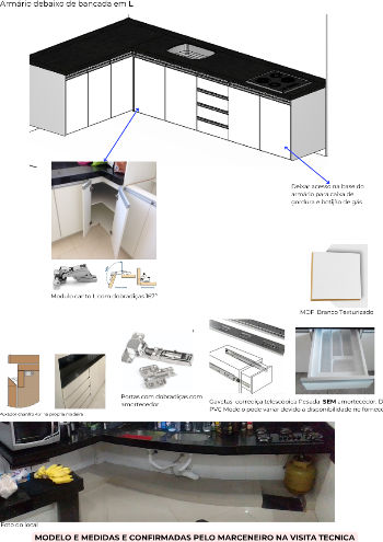 Projeto cozinha com bancada em L armários BH bairro Serra.jpg