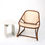 Thumbnail: Mango Rattan Chair – front angle, natural wicker seat