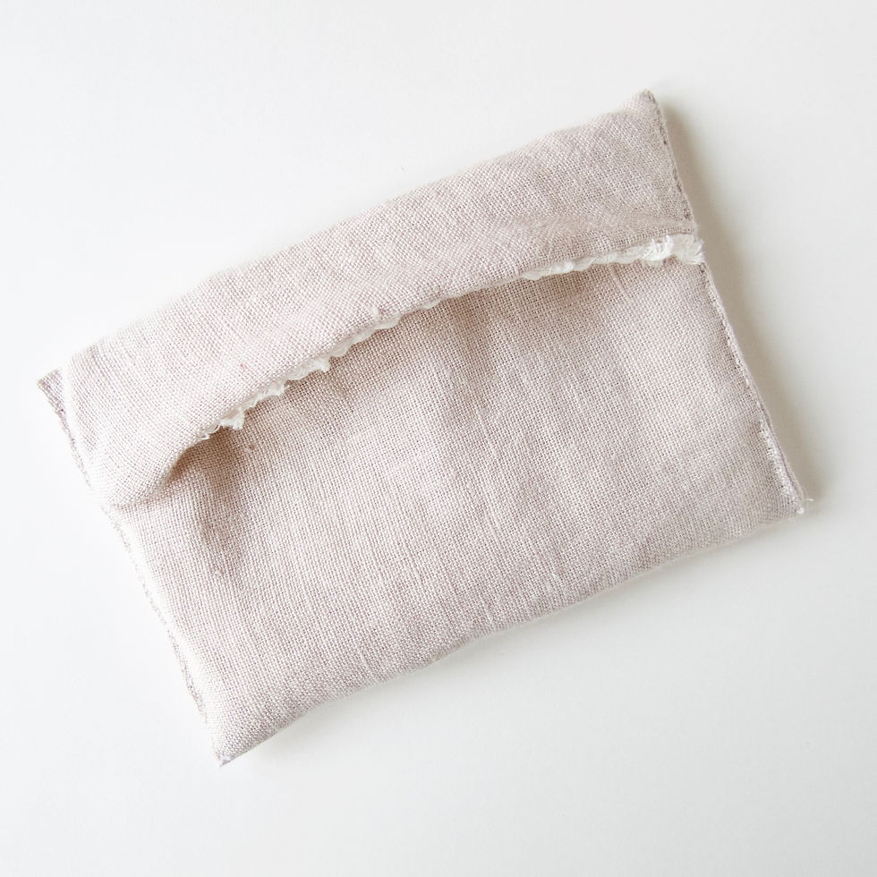 Miniaturbild: cream white linen soap pouch