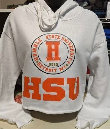 Cropped Collegiate Hoodie