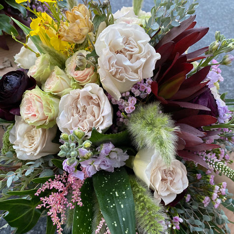 Ivory Lilac Burgundy