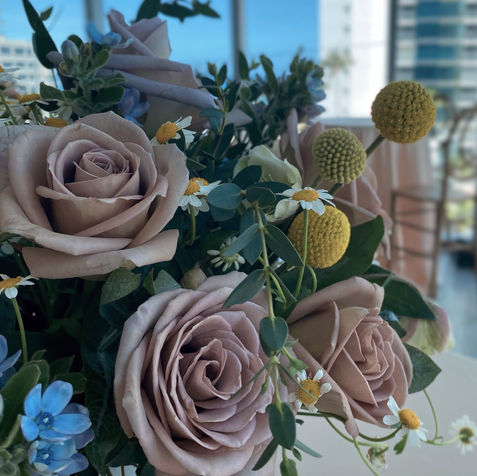 Ivory Lavender Blue Yellow