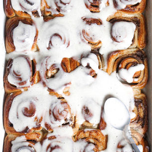 Kanelbullar med glasyr