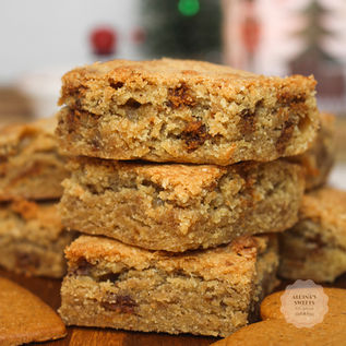 Blondies med pepparkaka