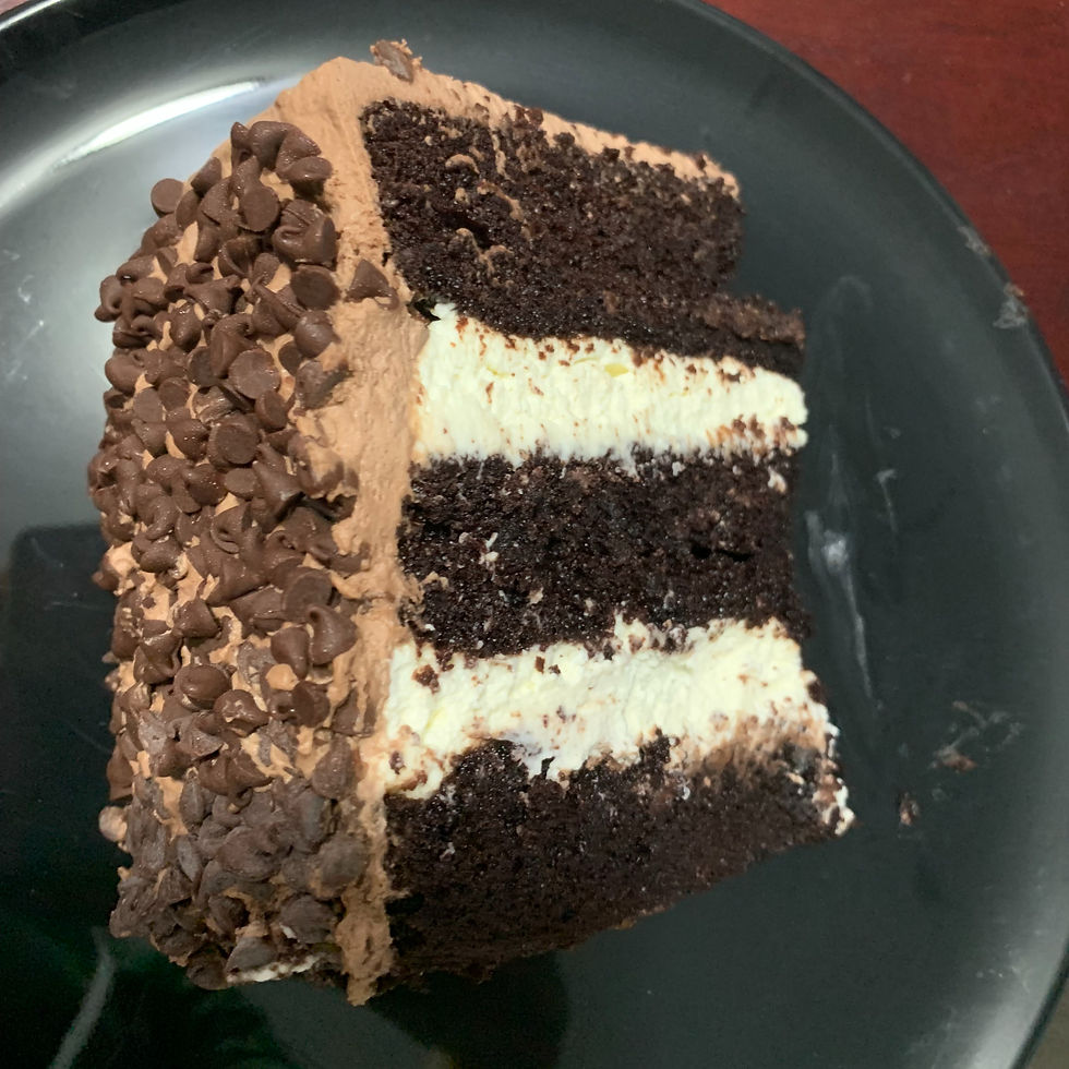 Chocolate and Cheesecake Cake image
