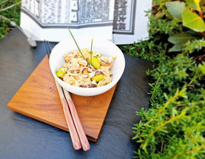 Japanischer Hühnchensalat mit Rettich 