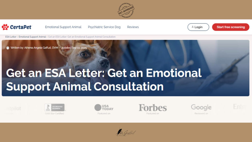 Certapet_Get an ESA Letter_ Get an Emotional Support Animal Consultation