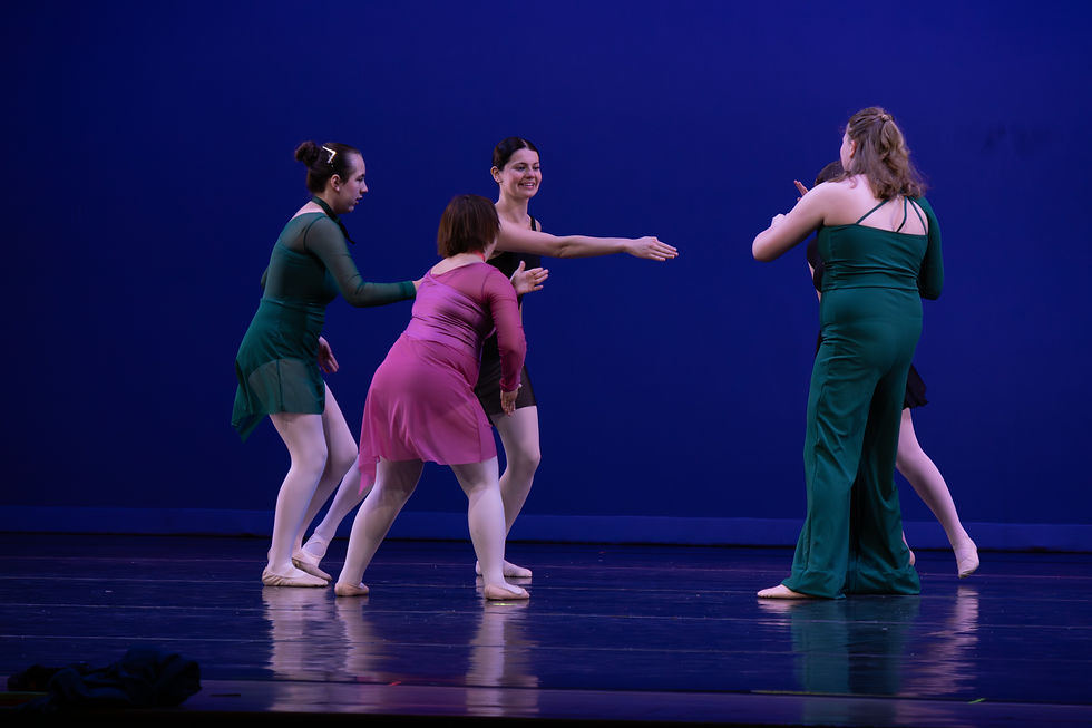 Our Adaptive Dance students perform with their teacher, Kristen Faraclas