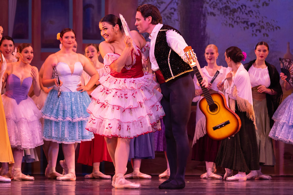 Emily Carey and Alexander Collen in Don Quixote. Photo by Joseph Mazzara