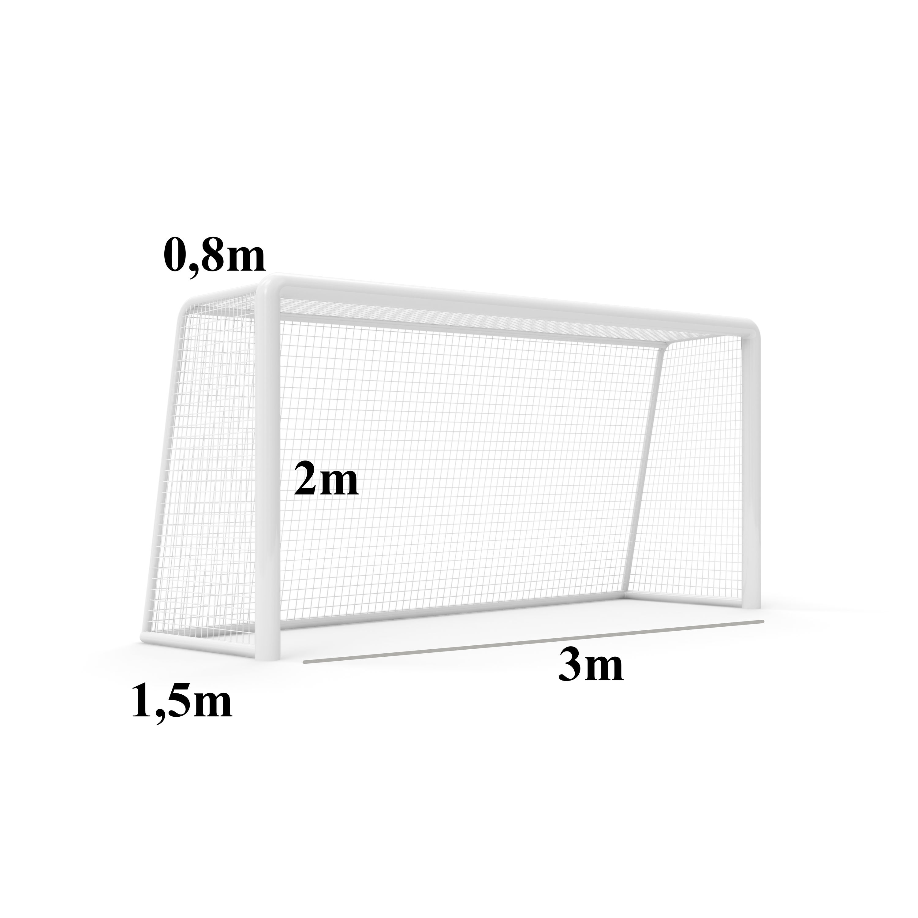 Сітка футбольна 3х2х0,8х1,5м