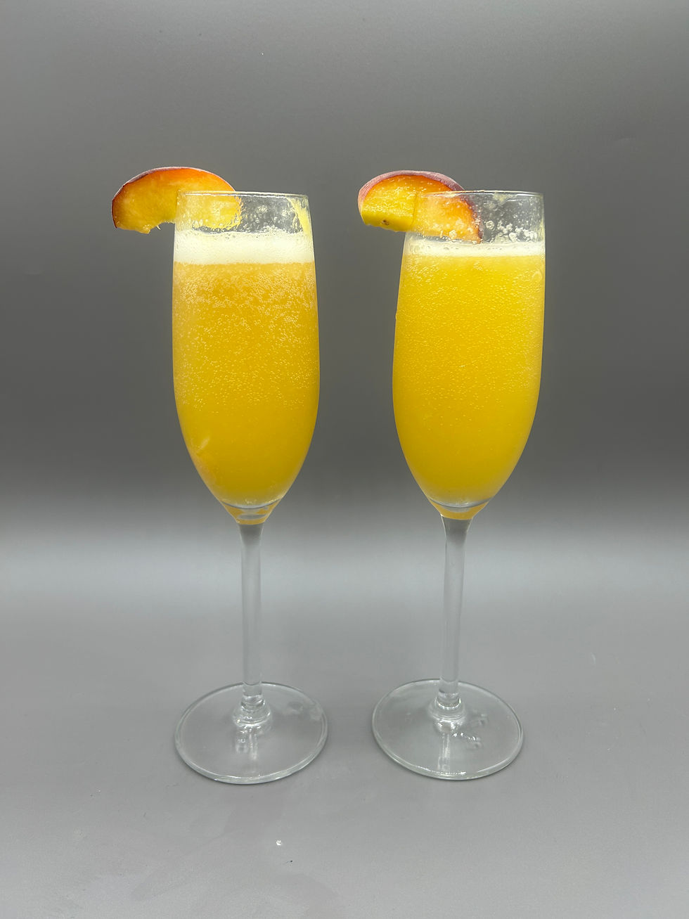 Image of Bellini cocktails.