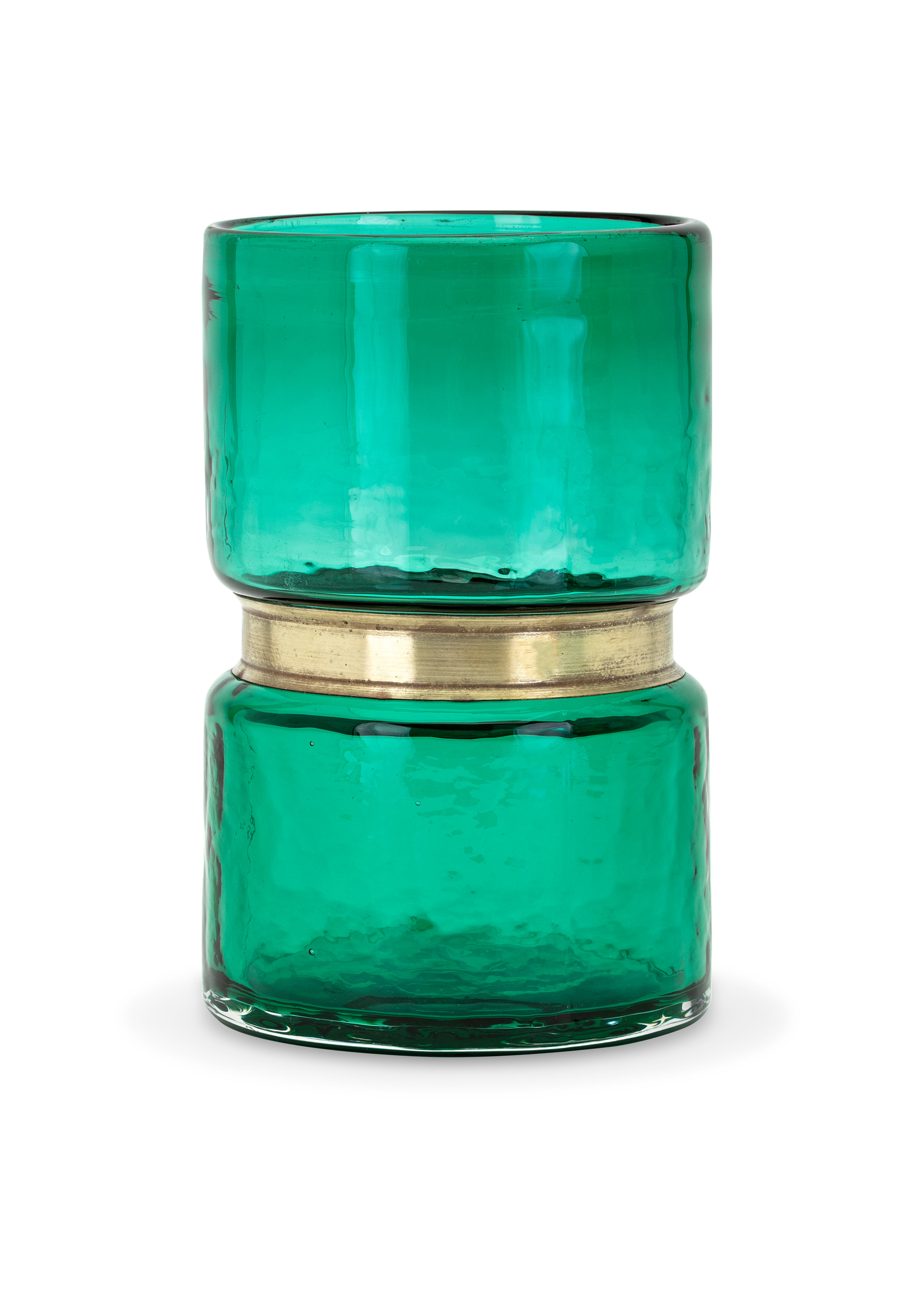 Caspine Small Glass and Metal Vase