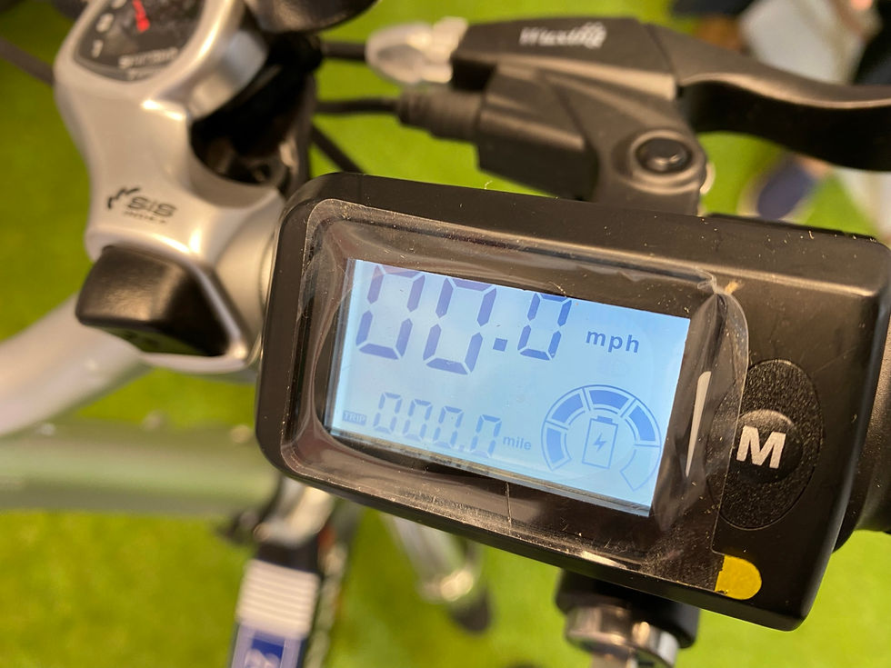 Thumbnail: Aluminium Folding - Throttle + Pedal Assisted Electric Bike -Black