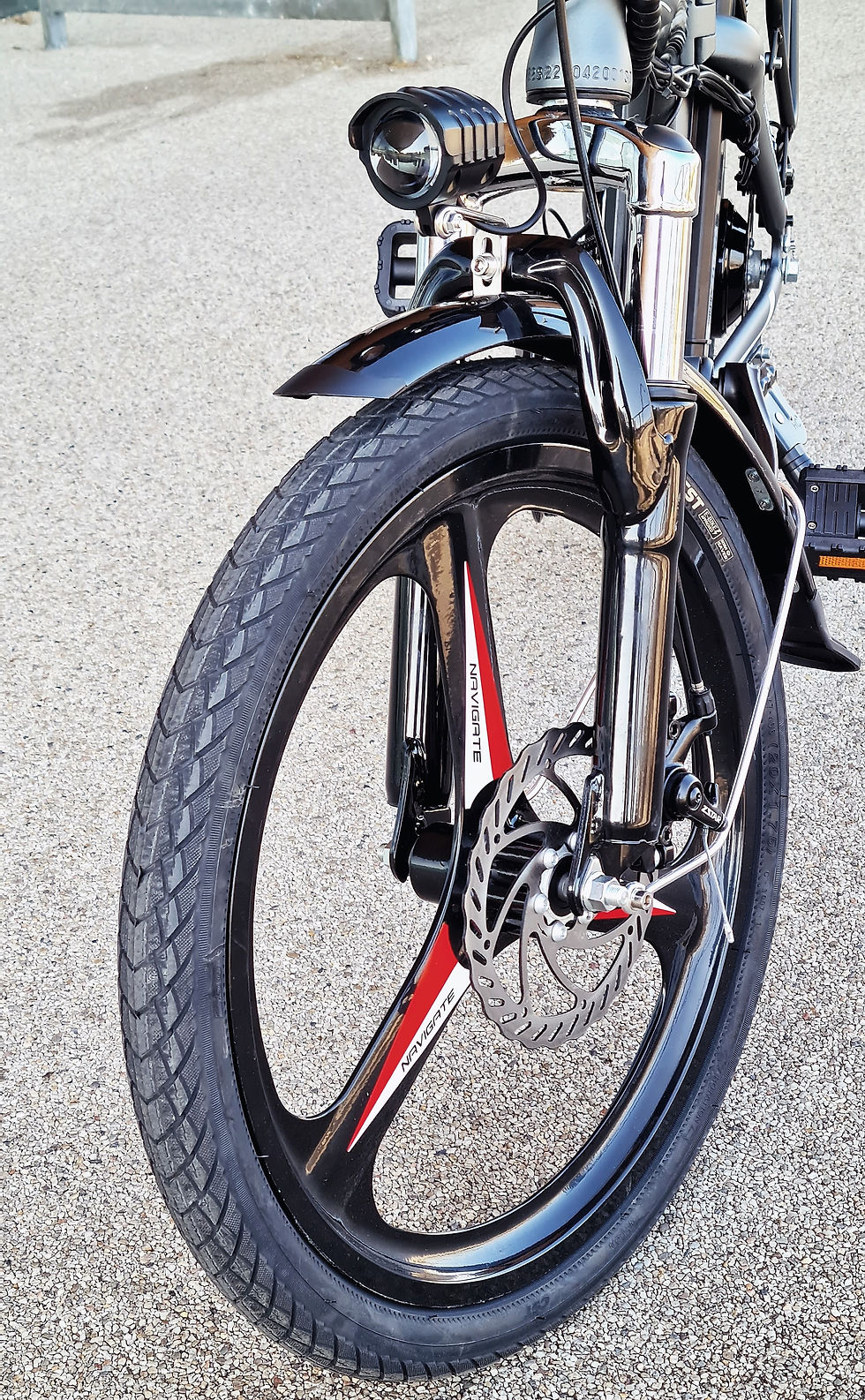 Thumbnail: Aluminium Folding - Throttle + Pedal Assisted Electric Bike - Grey