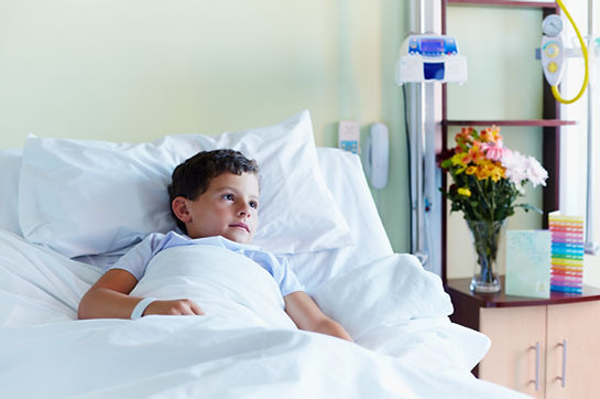 Child In Hospital Bed