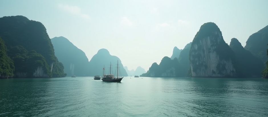 Ha Long Bay, UNESCO World Heritage site in Vietnam